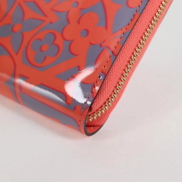 LOUIS VUITTON Sweet Monogram Zippy Wallet Long Wallet Orange M90124 Auth 138929V - Picture 4 of 16